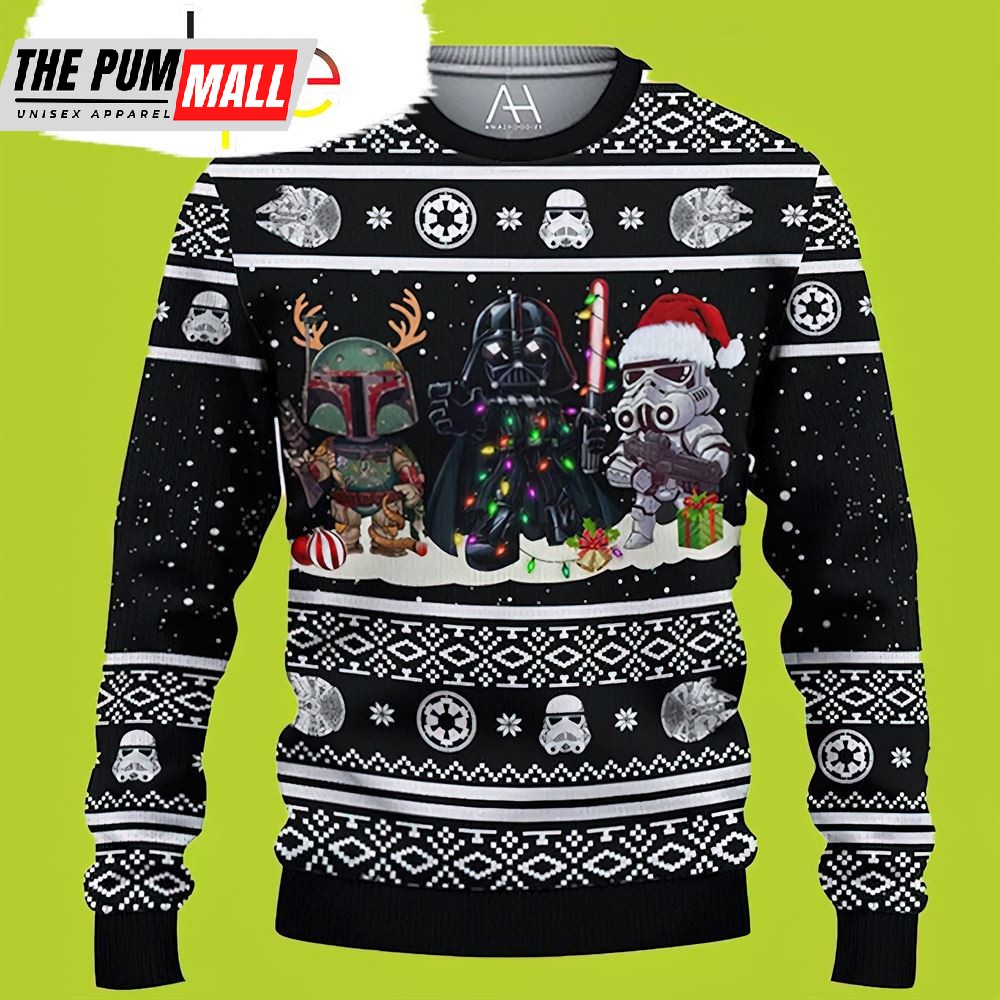 Star War Darth Vader Boba Fett Stormtrooper Star War Christmas Sweater