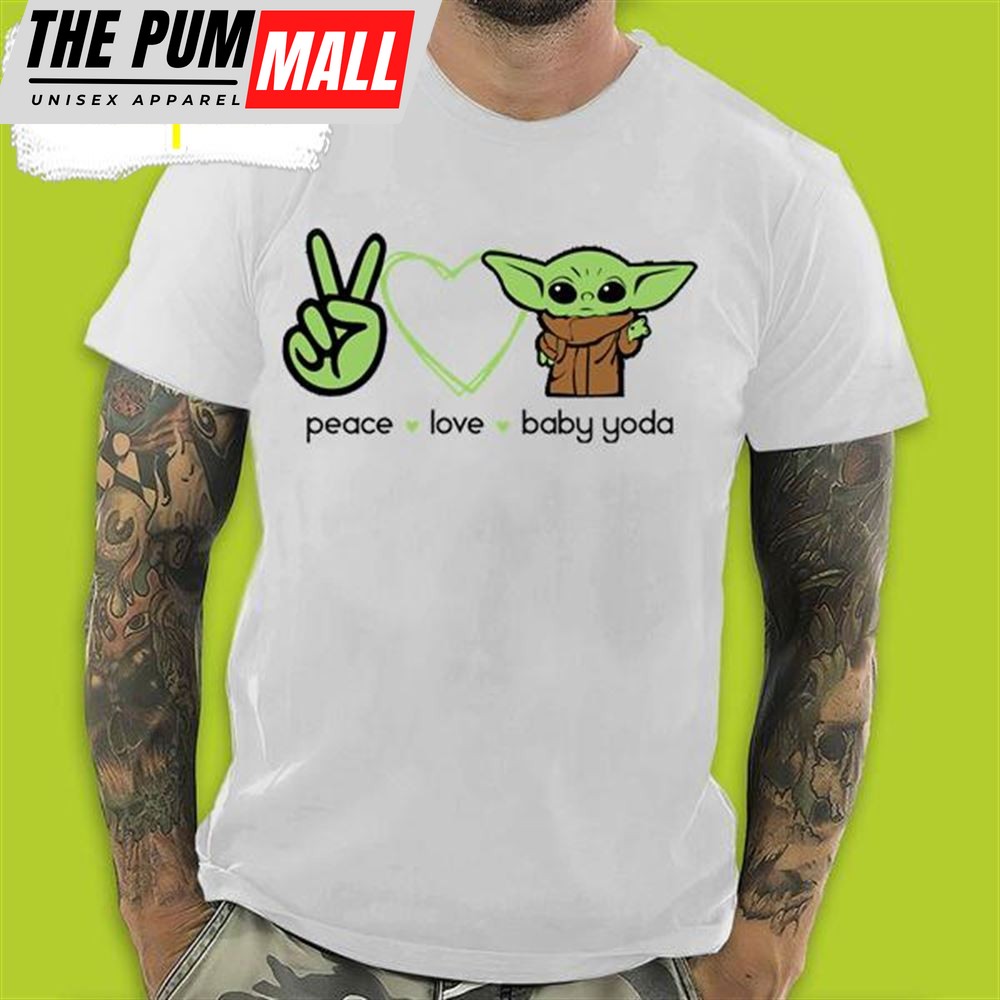 Star War Peae Love Baby Yoda Valentines Day T-Shirt