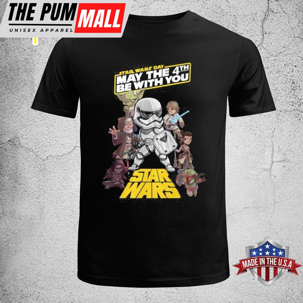 Star Wars Day May The 4th Be With You Design Unisex T-Shirt