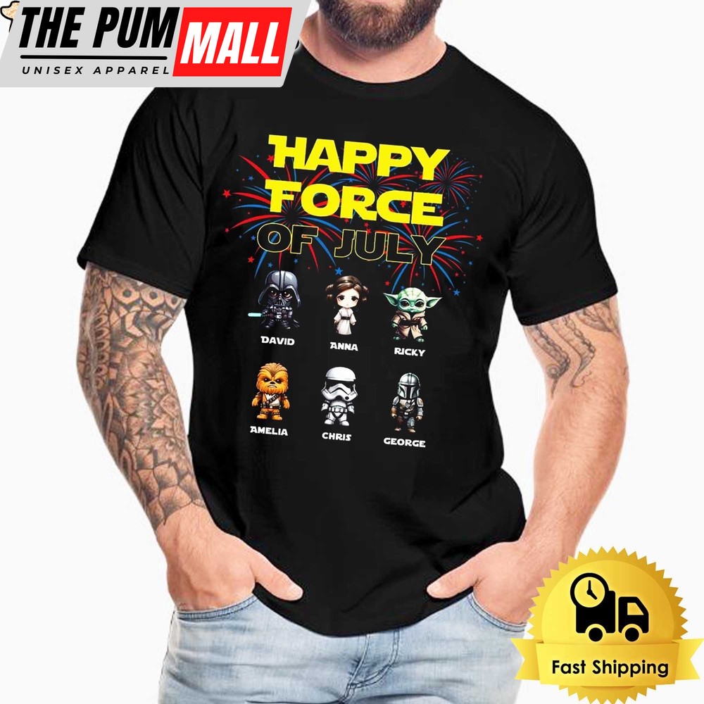 Star Wars Happy Force Of July Unisex T-Shirt
