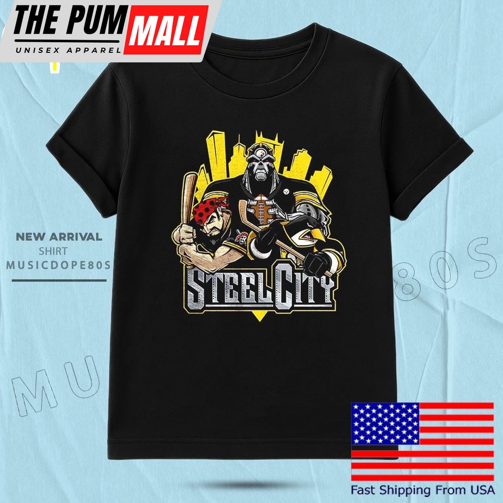 Steel City Sports Teams Mascot T Shirt