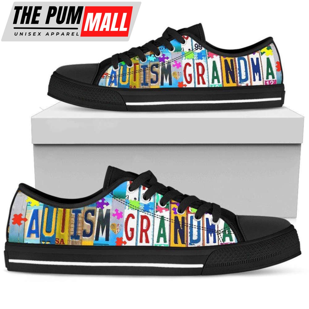 Step in Style with Autism Grandma Low Top Shoes – TA031312