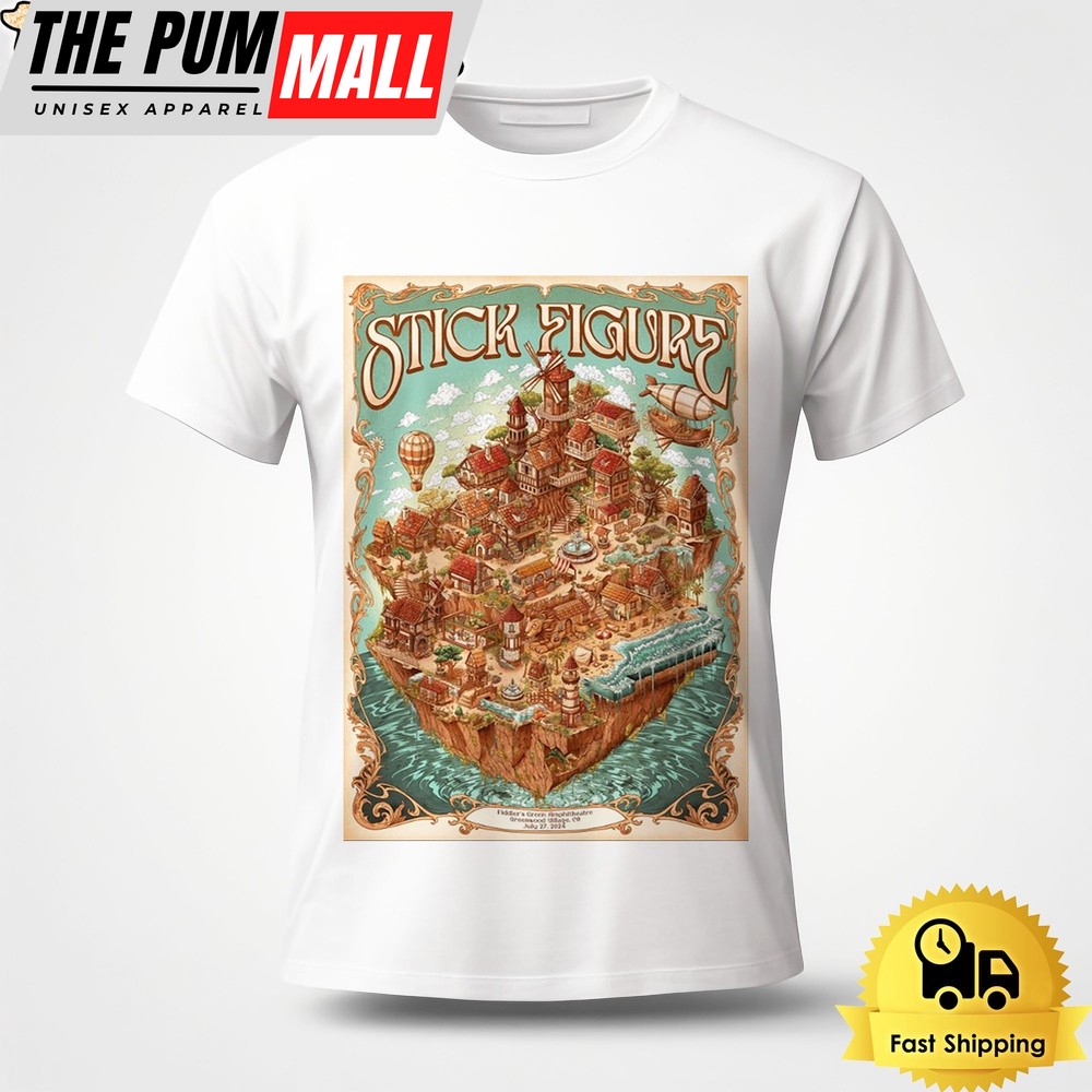 Stick Figure Live At Fiddler’s Green Amphitheatre Greenwood Village CO On July 27 2024 Unisex T-Shirt