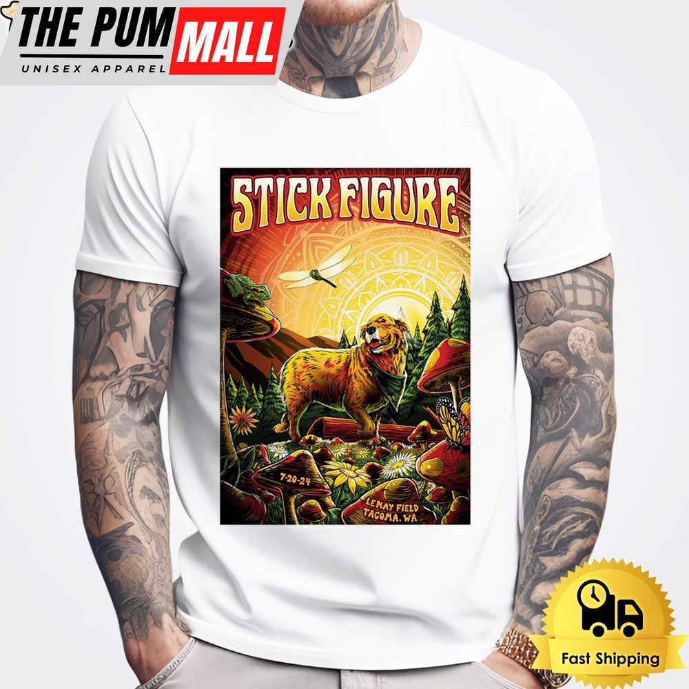 Stick Figure Tour In Tacoma WA On July 20 2024 Unisex T-Shirt