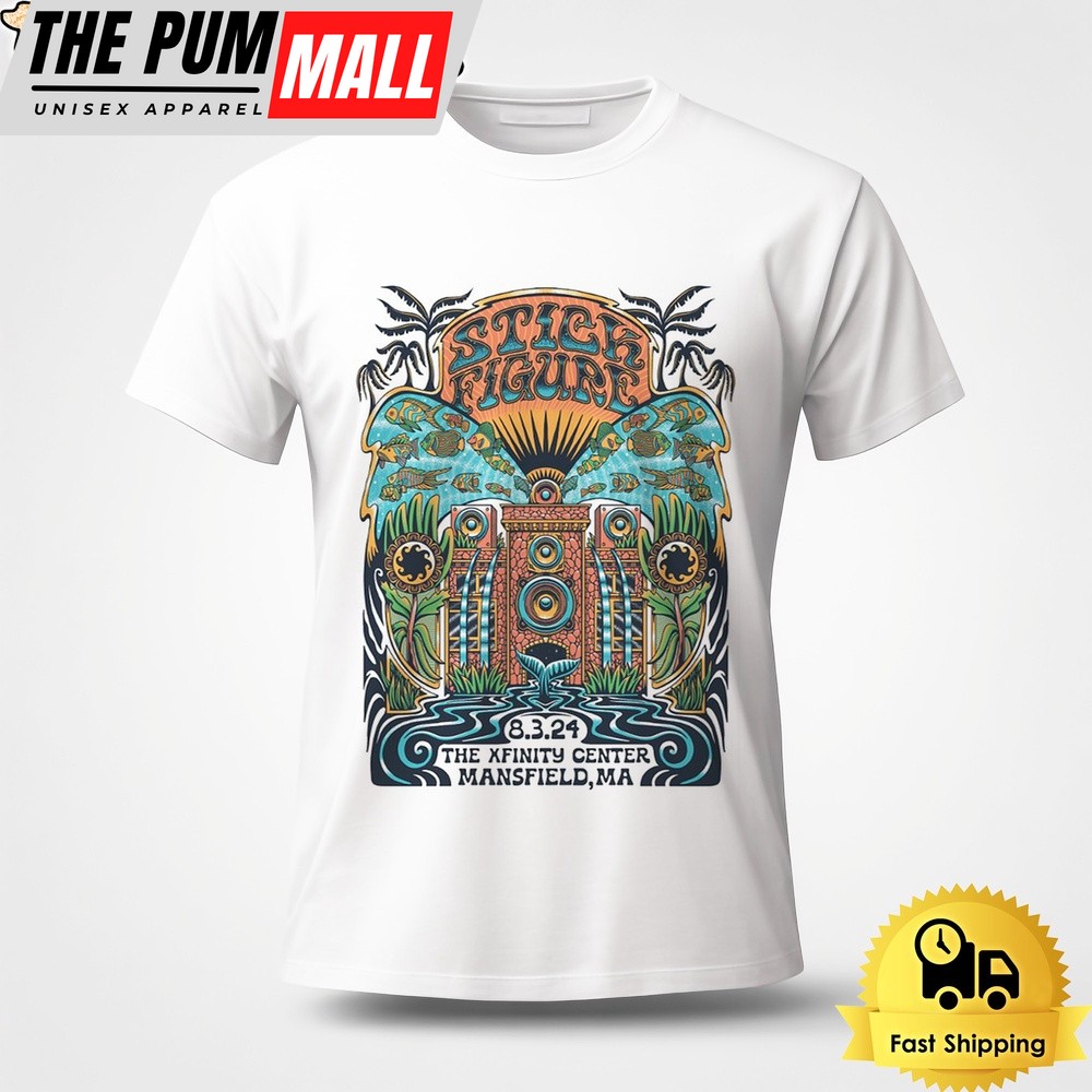 Stick Figure Tour On August 3 2024 The Xfinity Center Mansfield MA Unisex T-Shirt