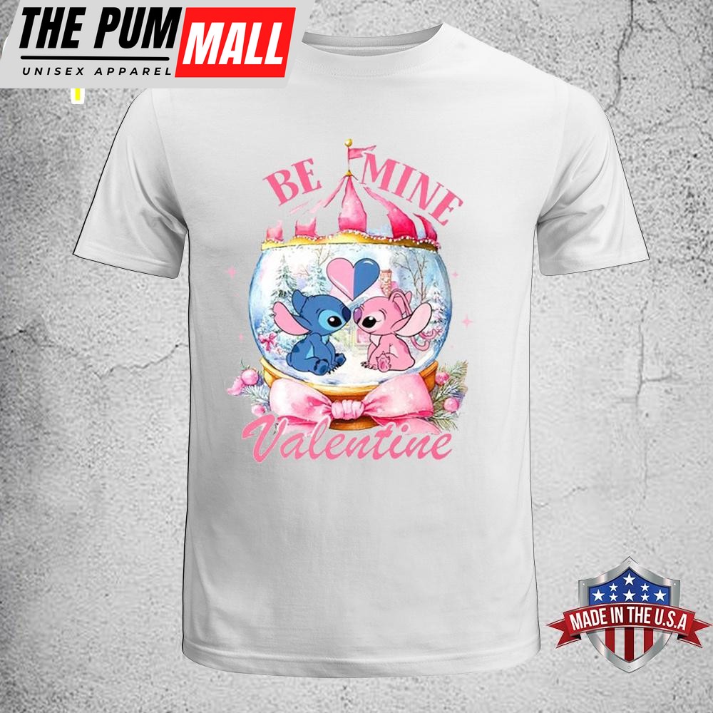 Stitch Couple Be Mine Valentine Unisex T-Shirt