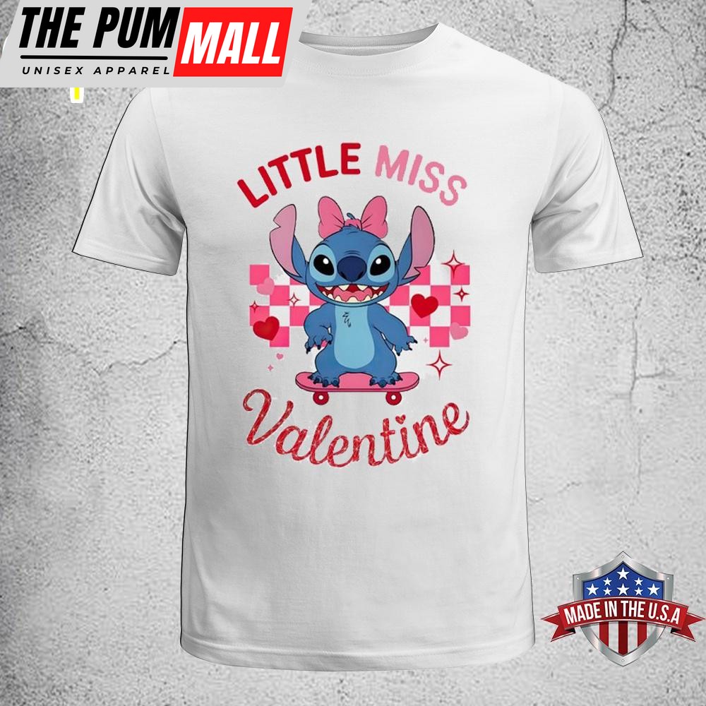 Stitch Little Miss Valentine Unisex T-Shirt