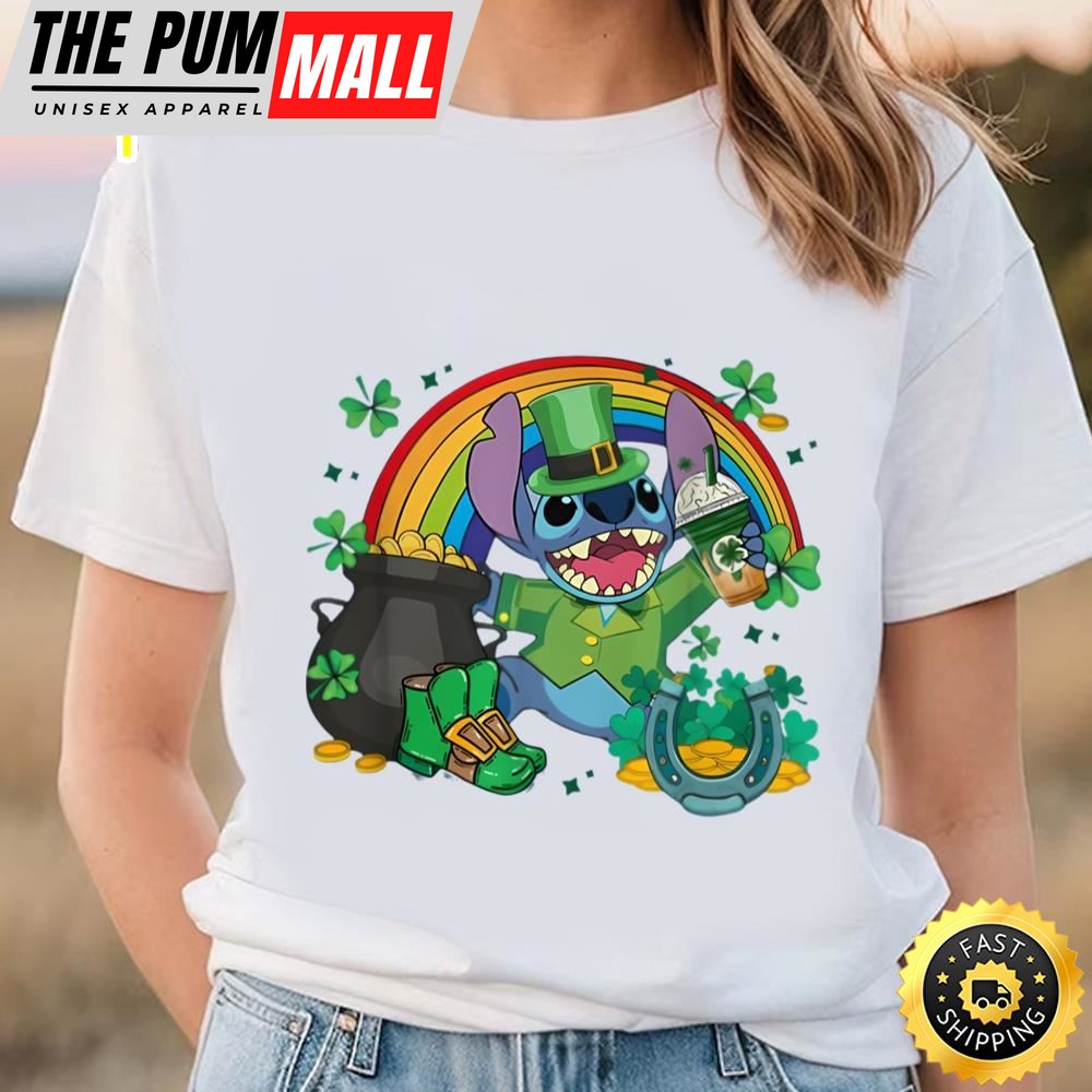 Stitch Saint Patricks Day Shirt, Leprechaun Disney Stitch Shirt