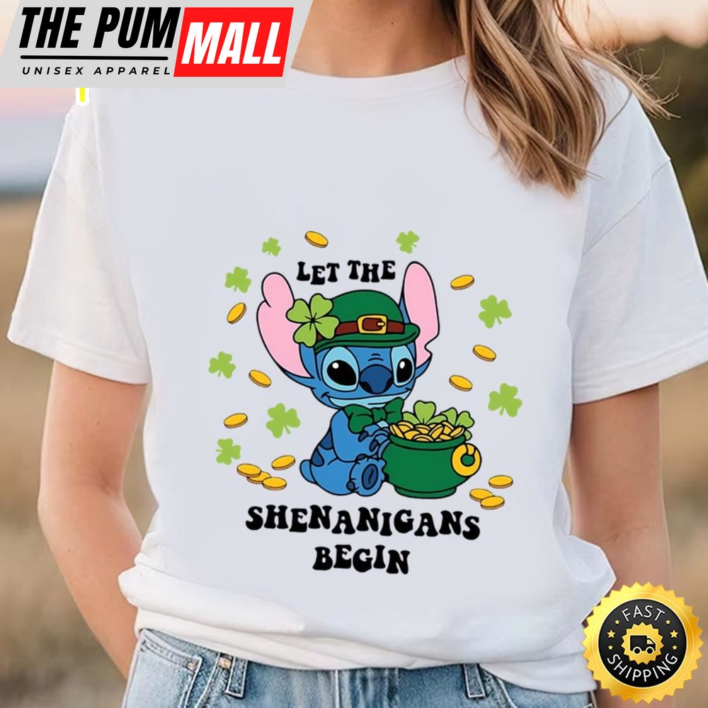 Stitch St. Patricks Day Let The Shenanigans Begin Shirt