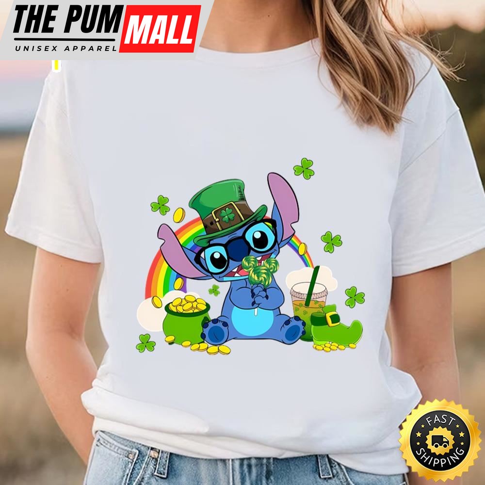 Stitch St. Patricks Day, Stitch Shenanigans Irish Shamrock Shirt