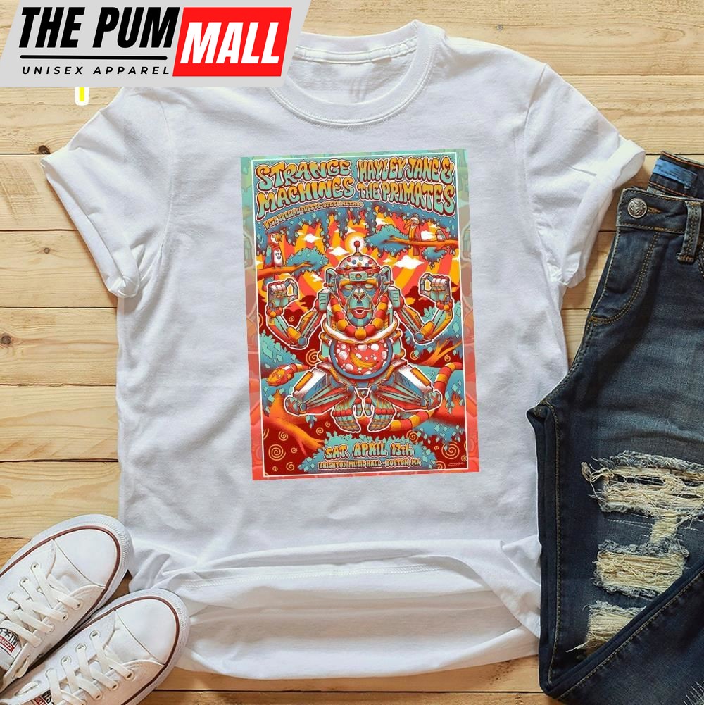 Strange Machines Tour Boston Ma April 13 2025 Poster T-Shirt