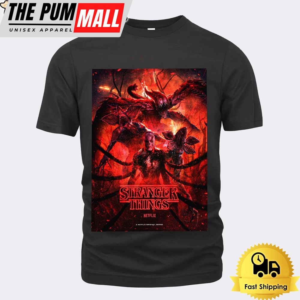 Stranger Things 5 Monter Unisex T-Shirt