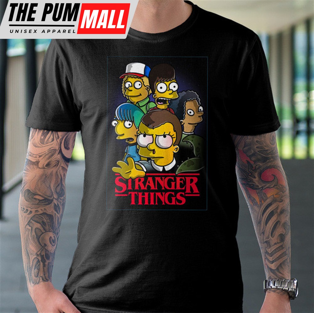 Stranger Things The Simpsons Family Portrait Vintage 1989 Unisex T-Shirt