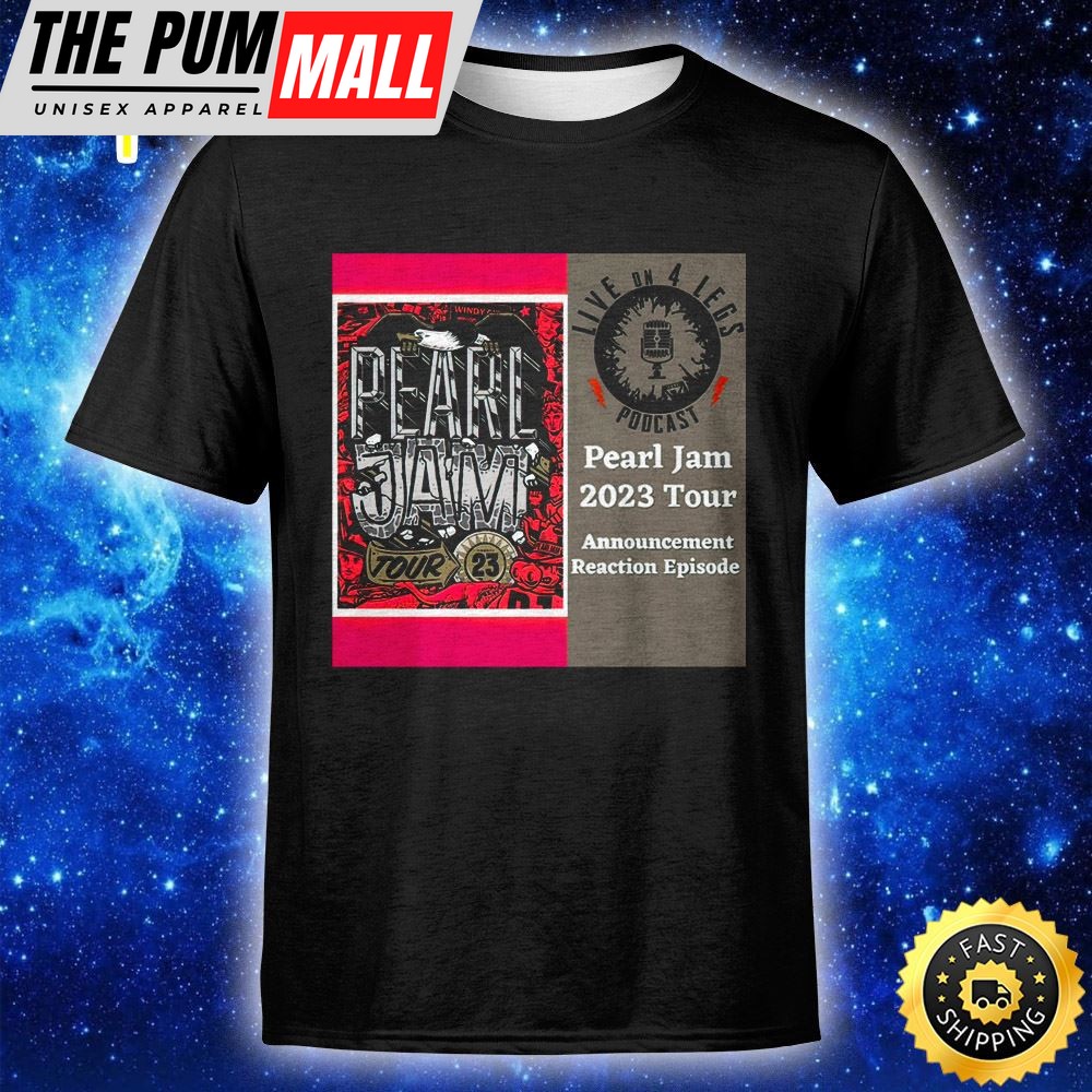 Stream Pearl Jam 2025 Tour Announcement Unisex T-shirt