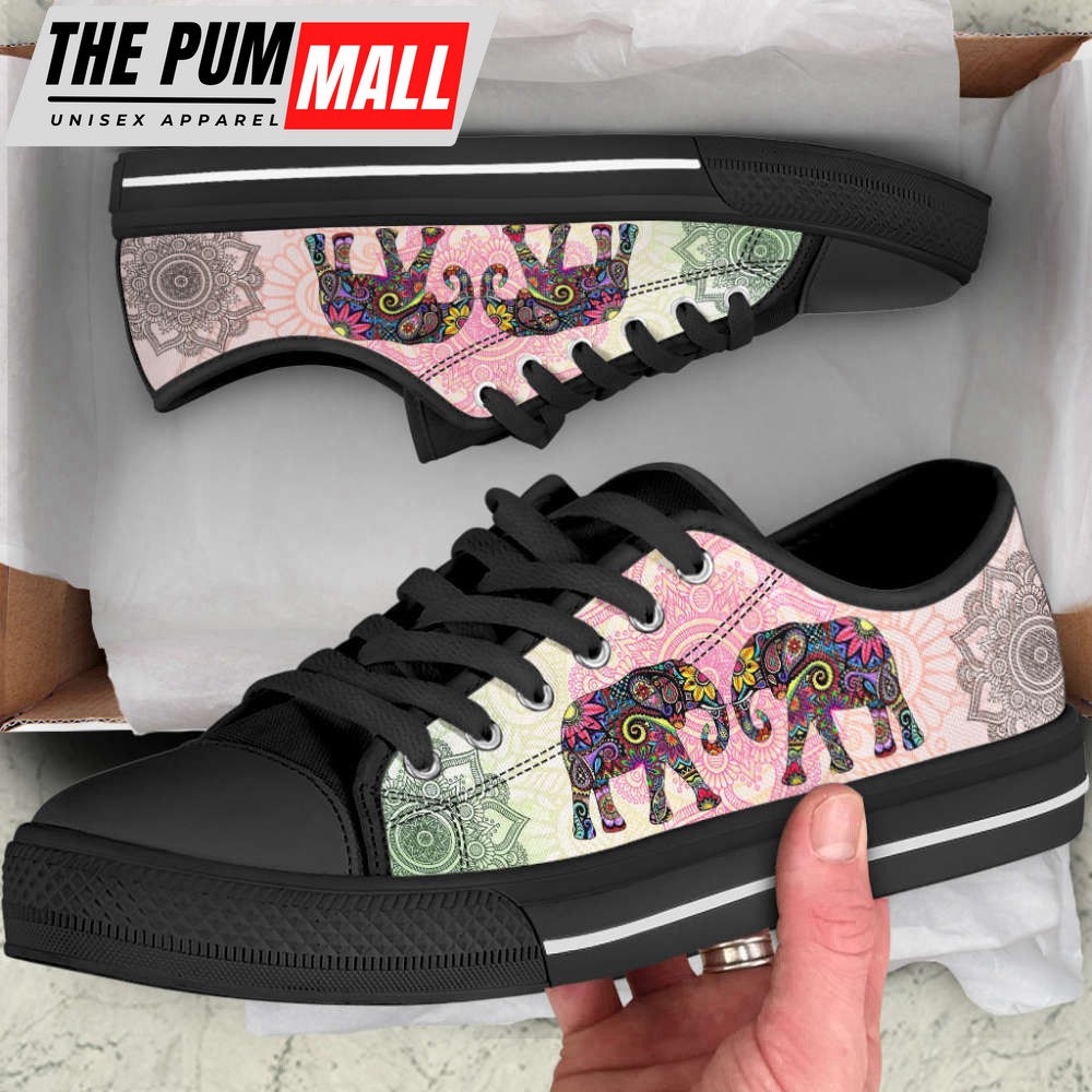 stunning-elephant-mandala-flower-canvas-print-shoes-trendy-fashion-gu657nh9 Stunning Elephant Mandala Flower Canvas Print Shoes – Trendy Fashion