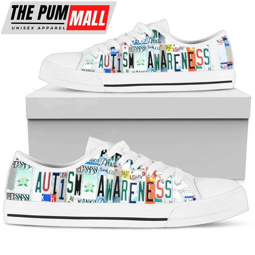 Stylish Autism Awareness Women s Low Top Shoes – TA031307