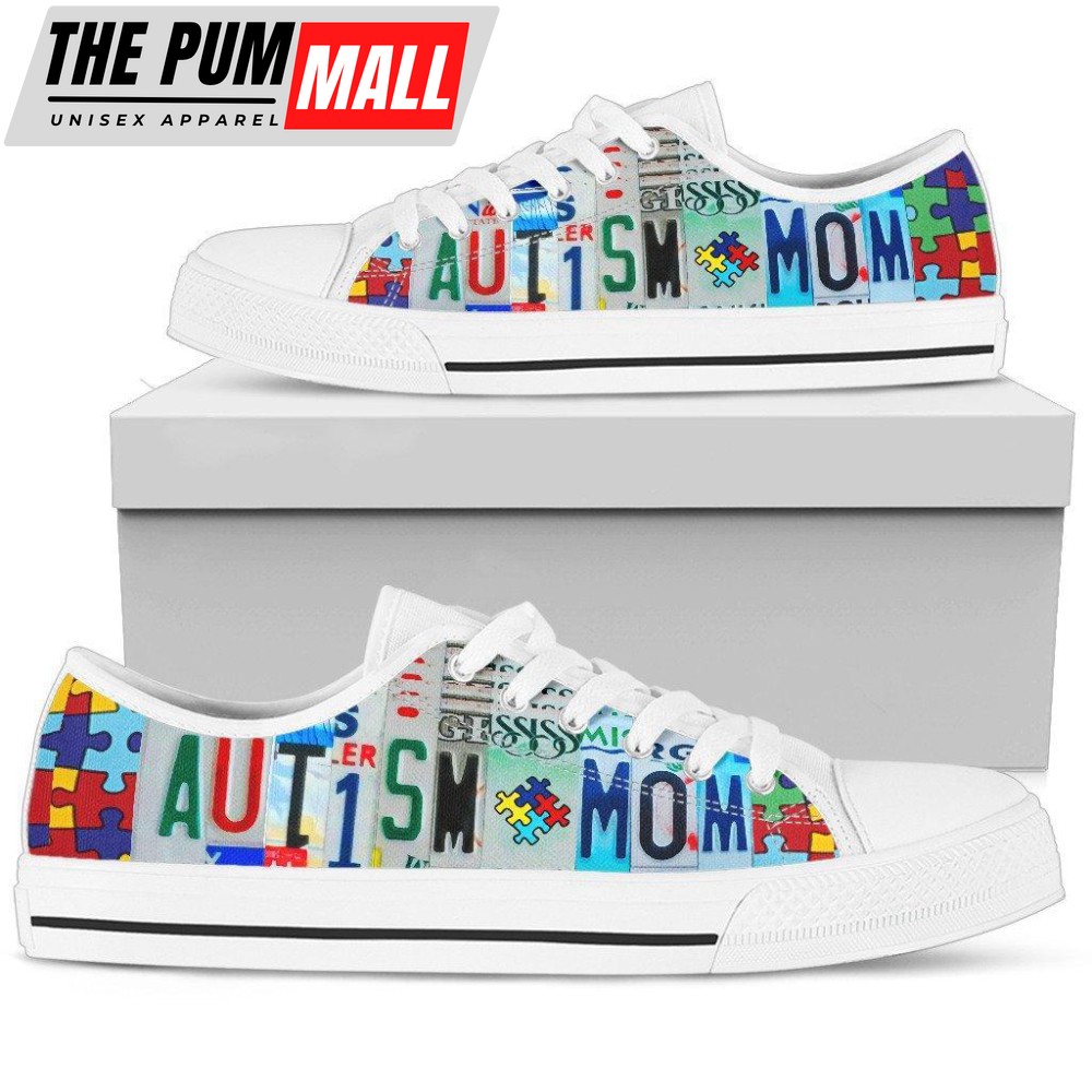 Stylish Autism Mom Low Top Shoes – TA031306: Comfortable Footwear