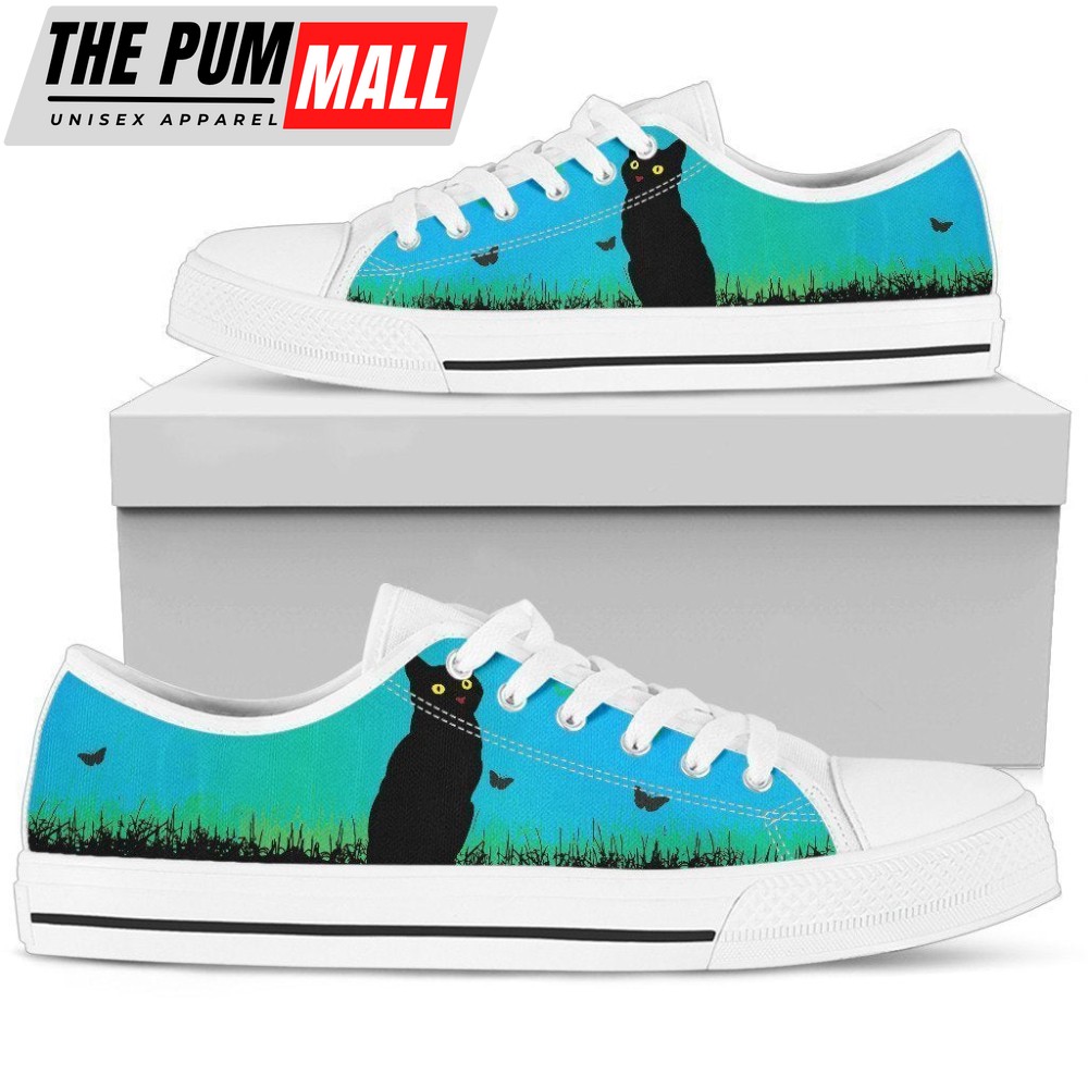 Stylish Black Cat Women’s Low Top Shoe: Comfort and Elegance Blend