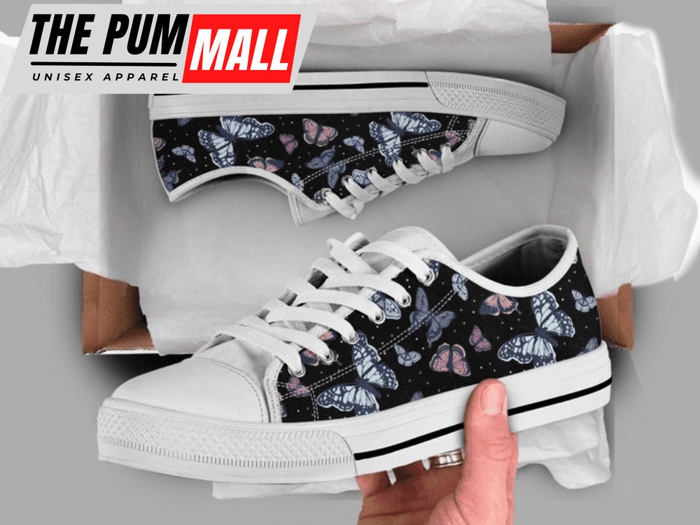 Stylish Butterfly Owls Low Top Shoes – PN206008Sb: Cool Footwear