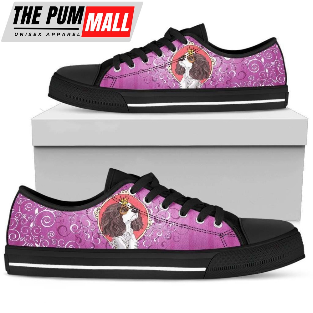 Stylish Cocker Spaniel Queen Women s Low Top Shoe