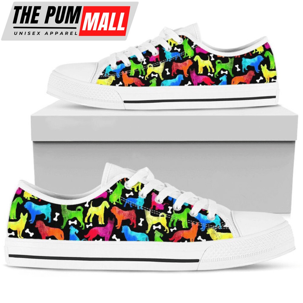 Stylish Dog Painting Pattern Low Top Shoes – Shop PN206169Sb