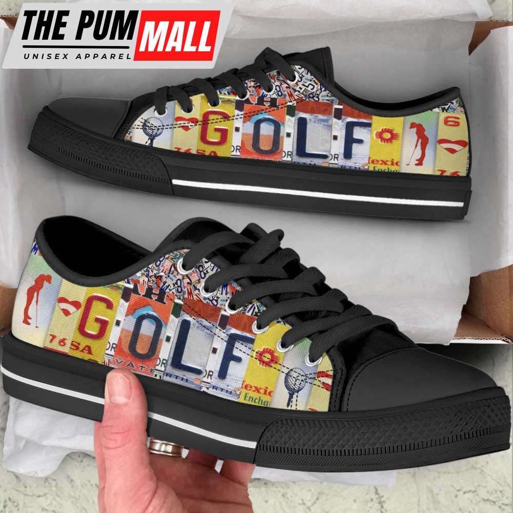 stylish-golf-license-plates-canvas-print-lowtop-shoes-stylish-footwear-j0b9qn74 Stylish Golf License Plates Canvas Print Lowtop Shoes – Stylish Footwear