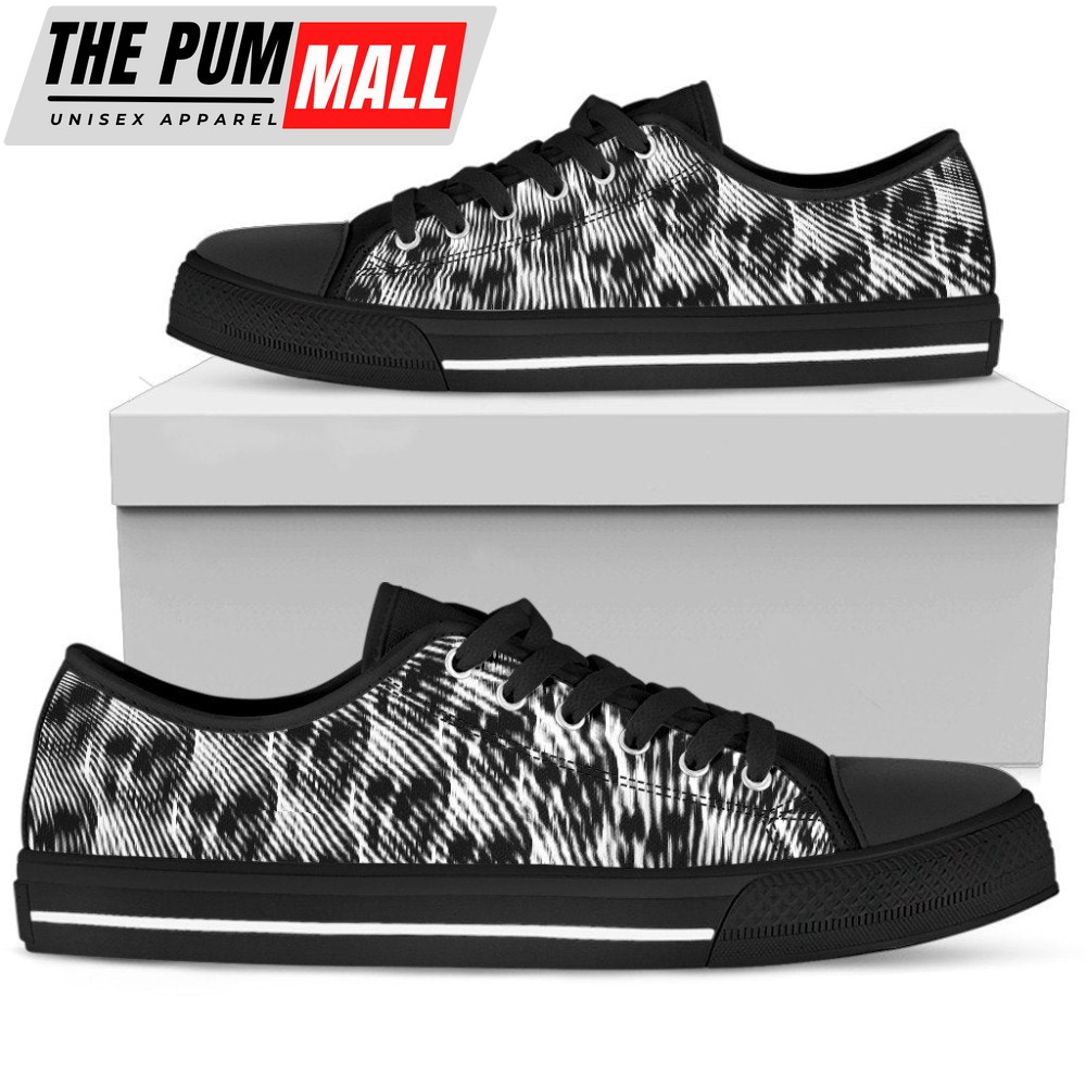 Stylish Illusion Skull Pattern Low Top Shoes – PL18032034