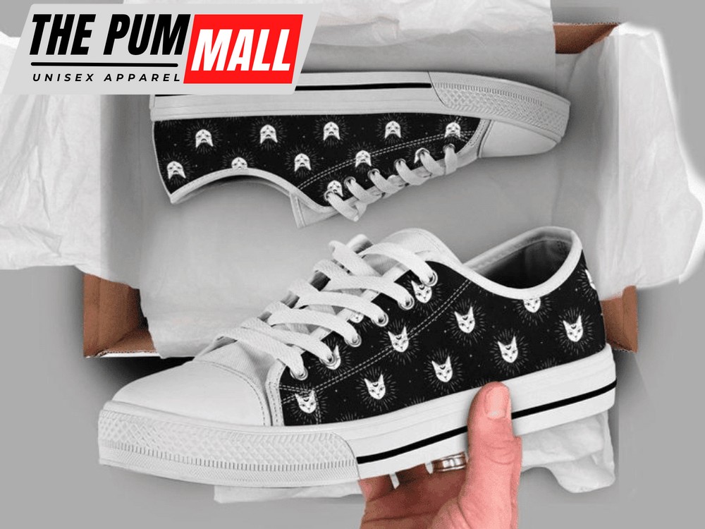 Stylish Moon Cat Face Low Top Shoes: Unleash Your Inner Feline