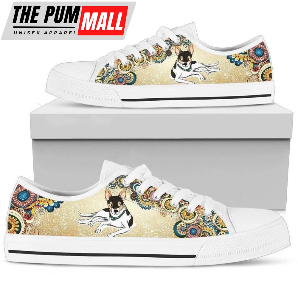 Stylish Rat Terrier Women s Low Top Shoe: Comfortable & Trendy Footwear
