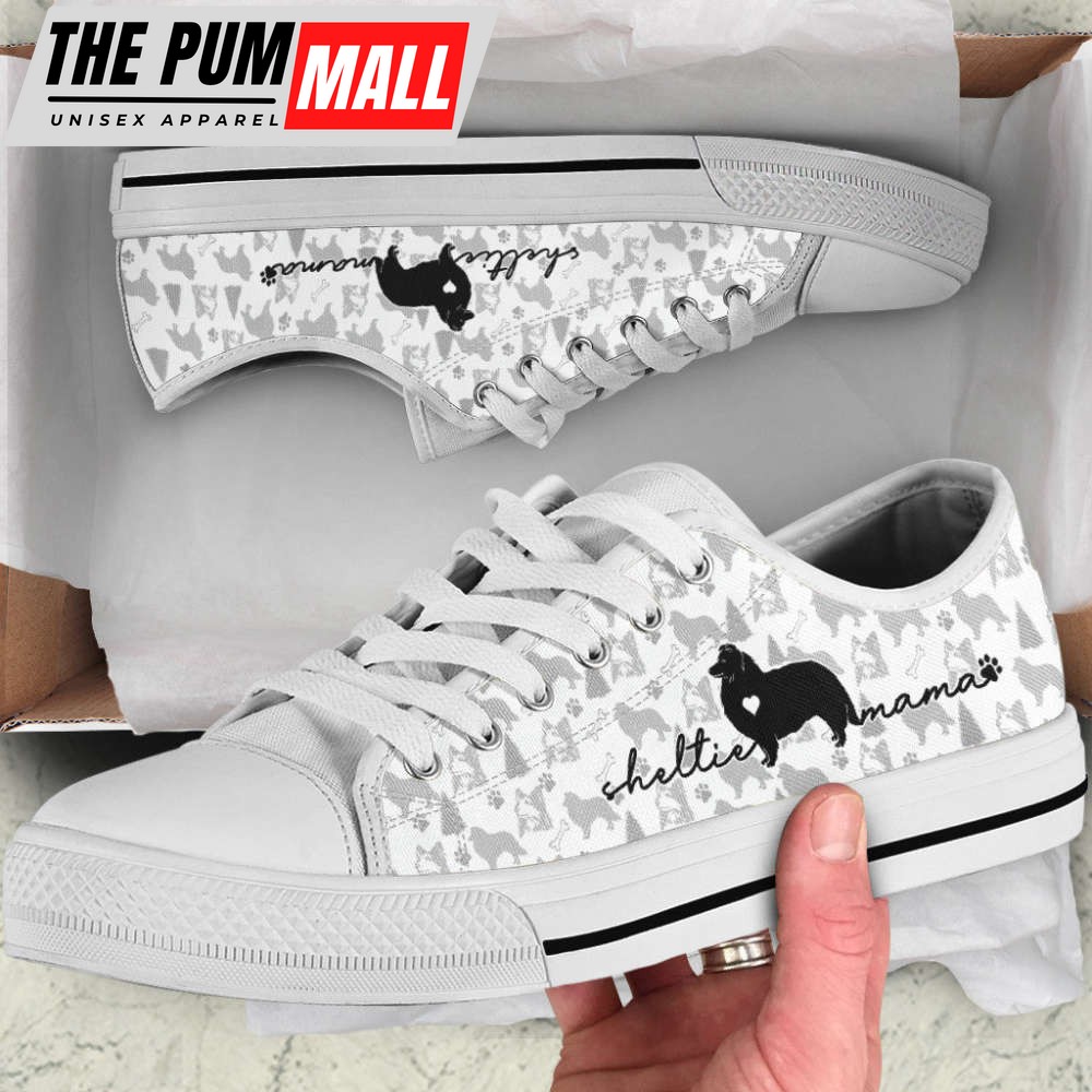 Stylish Shetland Sheepdog Sneakers – Fashionable Low Top Shoes