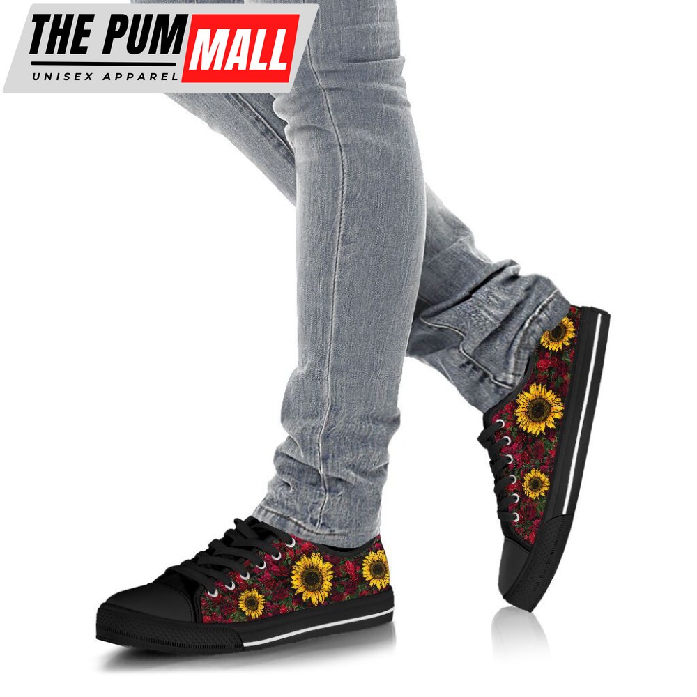 stylish-sunflowers-roses-low-top-shoes-ta031925-wje5w91y Stylish Sunflowers & Roses Low Top Shoes – TA031925