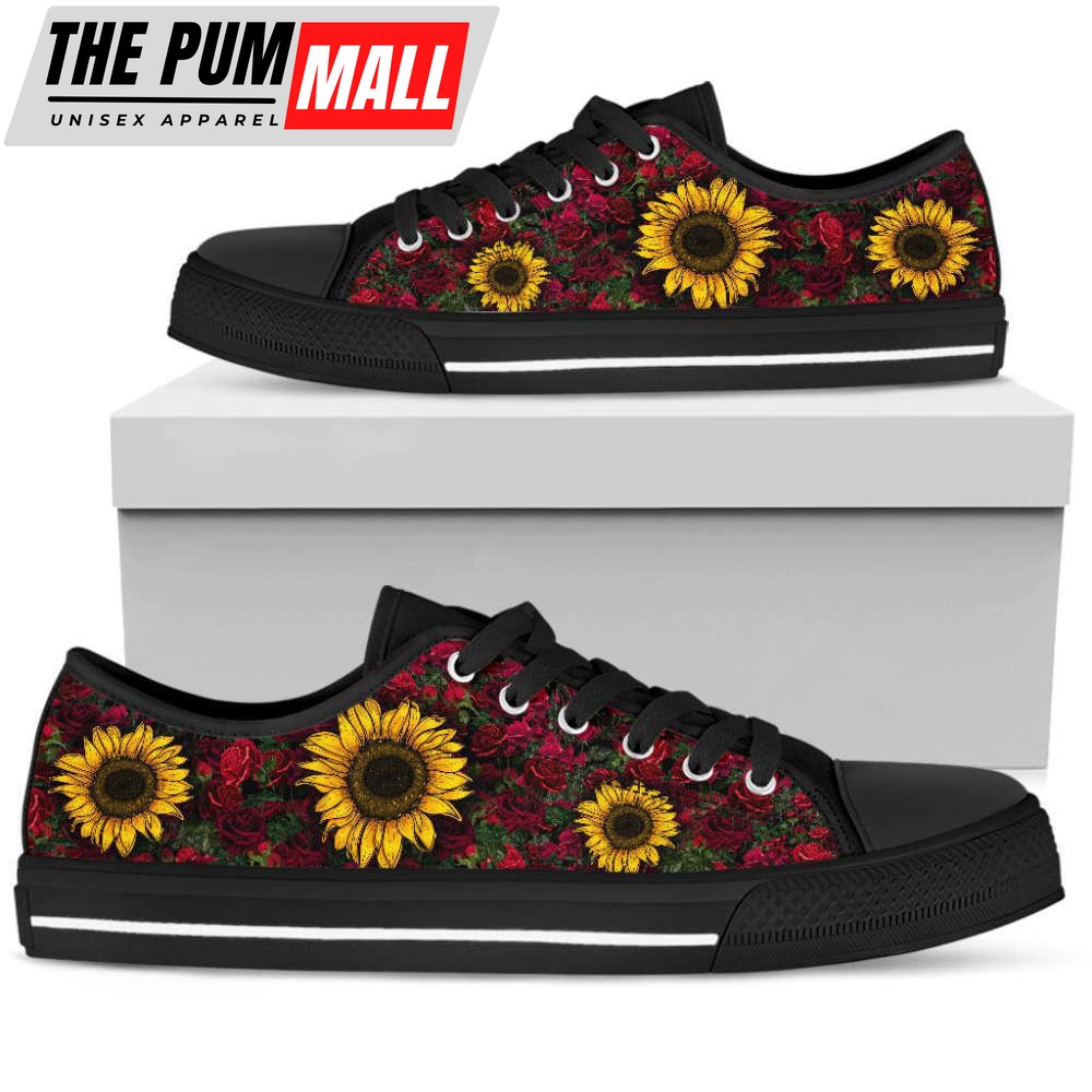 stylish-sunflowers-roses-low-top-shoes-ta031925-wje5w91y Stylish Sunflowers & Roses Low Top Shoes – TA031925