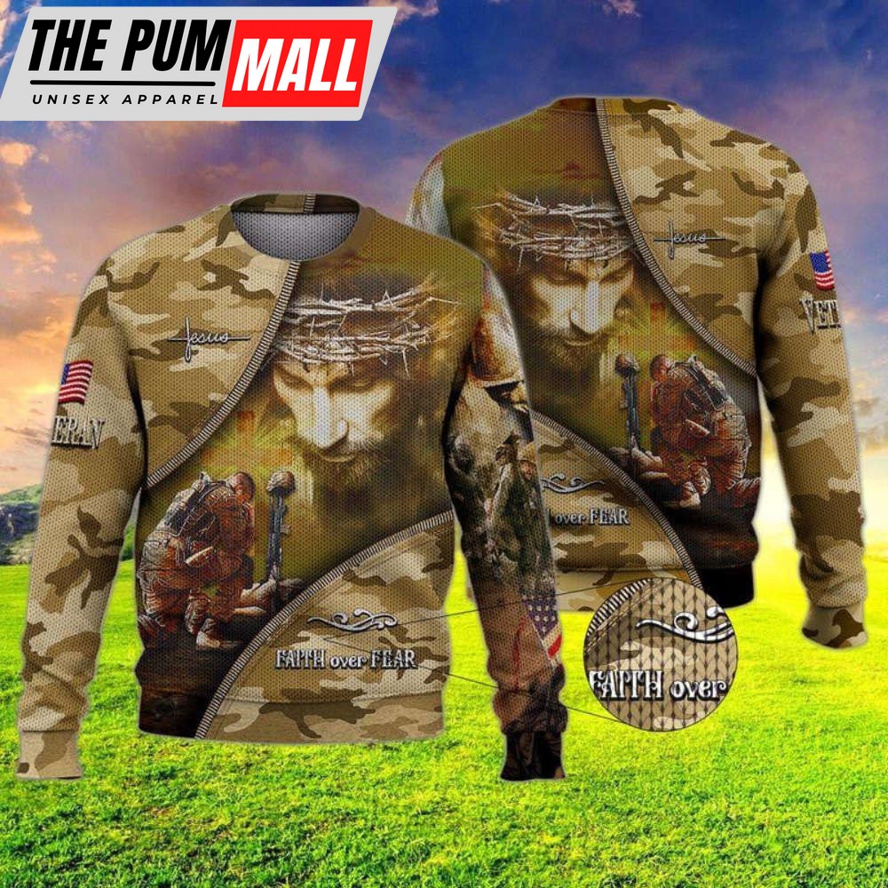 Stylish Veteran Ugly Christmas Sweater – For Christmas Day