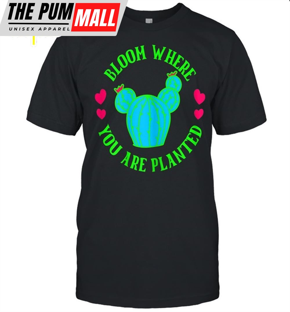 Succulant Cactus Plant D�cor With Touch Shirt