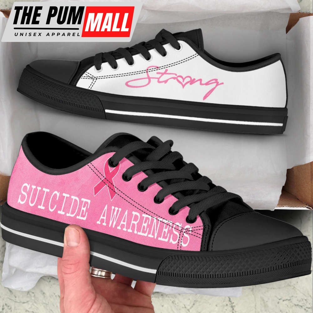 Suicide Awareness Shoes Strong Low Top Shoes Canvas Shoes