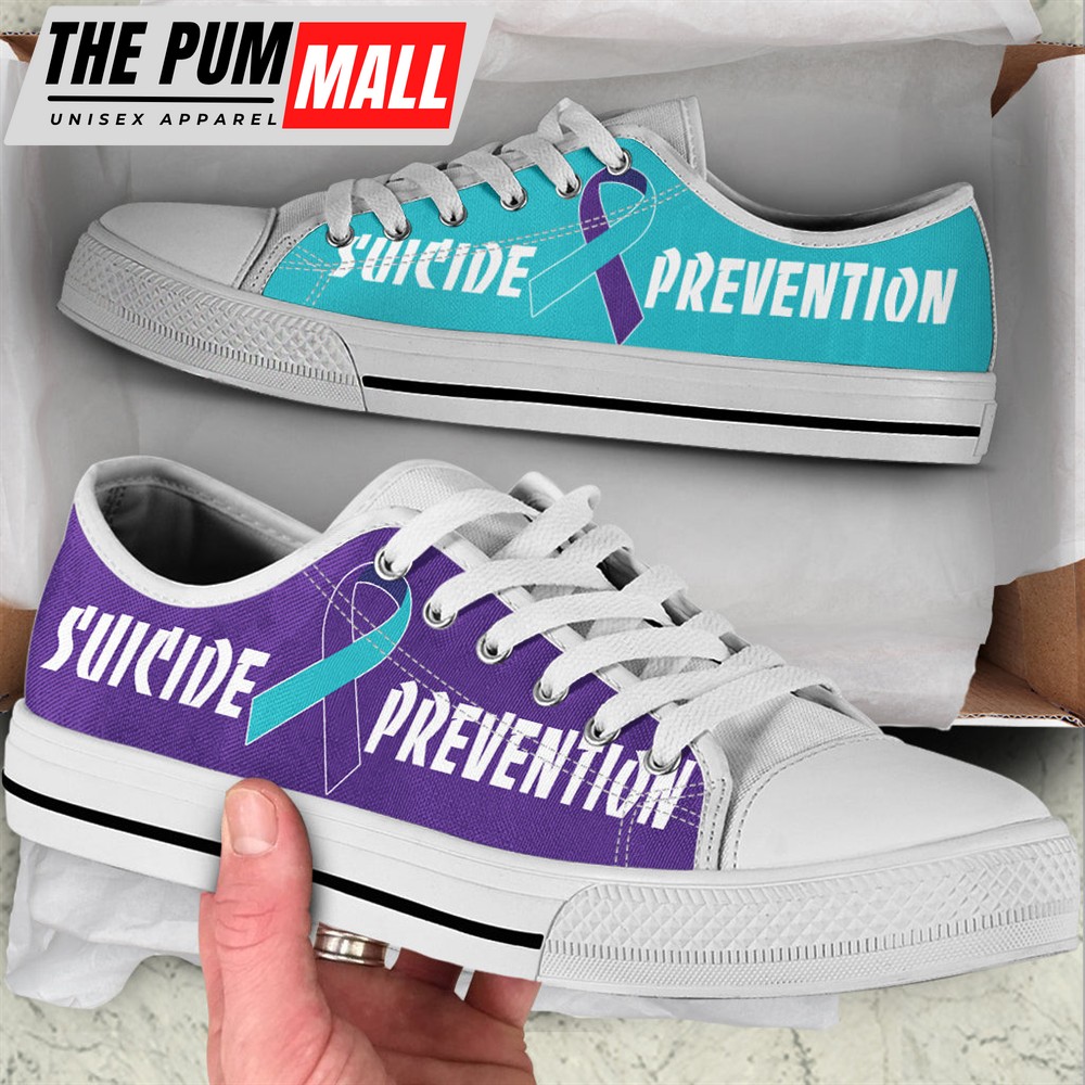 Suicide Prevention Shoes 2 Color Low Top Shoes – Best Gift For Men And Women – Sneaker For Walking
