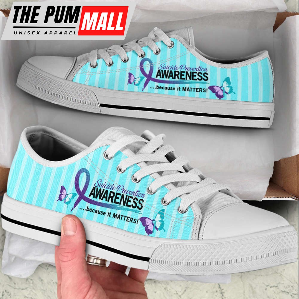 suicide-prevention-shoes-because-it-matters-low-top-shoes-canvas-shoes-l0pk9kde Suicide Prevention Shoes Because It Matters Low Top Shoes Canvas Shoes