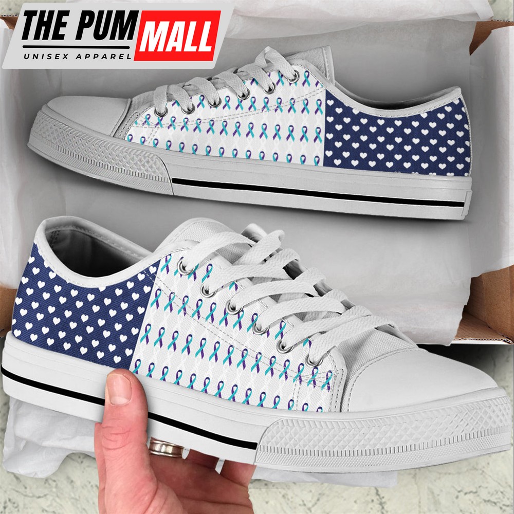 Suicide Prevention Shoes Heart Usa Flag Low Top Shoes – Best Gift For Men And Women – Sneaker For Walking