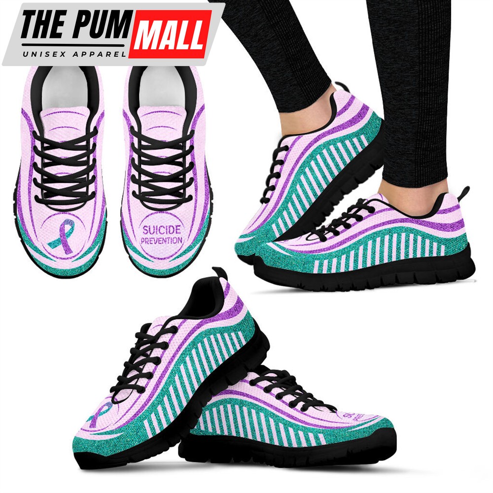 Suicide Prevention Shoes Luminous Bg Sneaker Walking Shoes – Best Gift For Men And Women