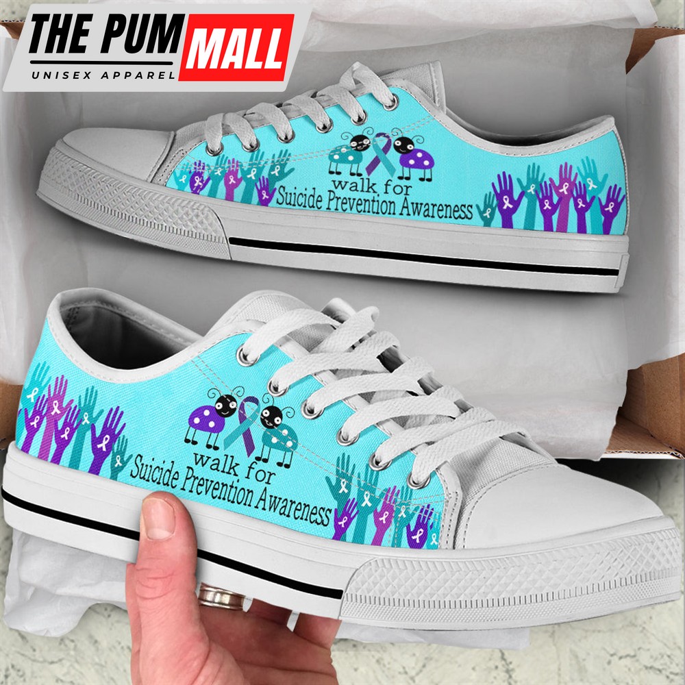Suicide Prevention Shoes Walk For Low Top Shoes – Best Gift For Men And Women – Sneaker For Walking