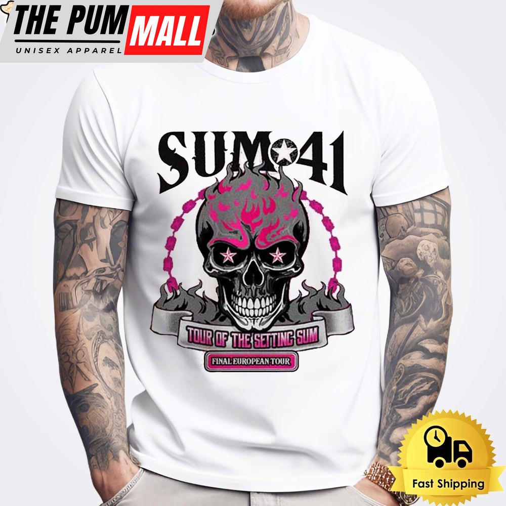 Sum 41 Of The Setting Sum Final European Tour 2024 Unisex t-Shirt
