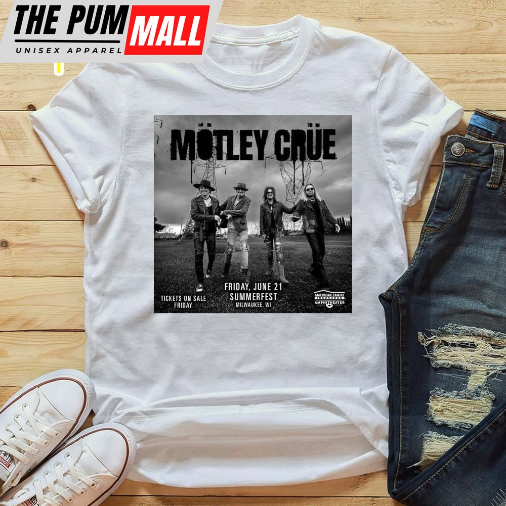 Summerfest Announces Motley Crue 2025 T-Shirt