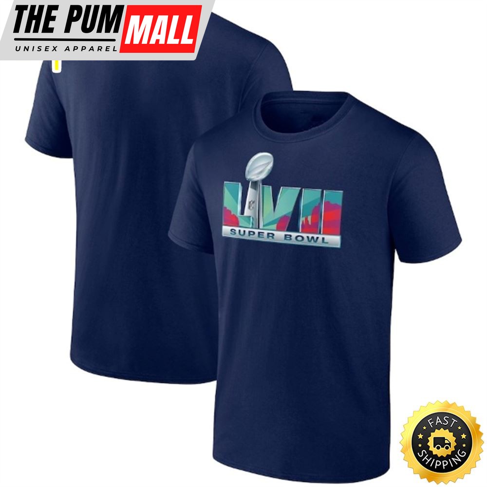 Super Bowl LVII Branded 2025 SB Logo Navy T-shirt