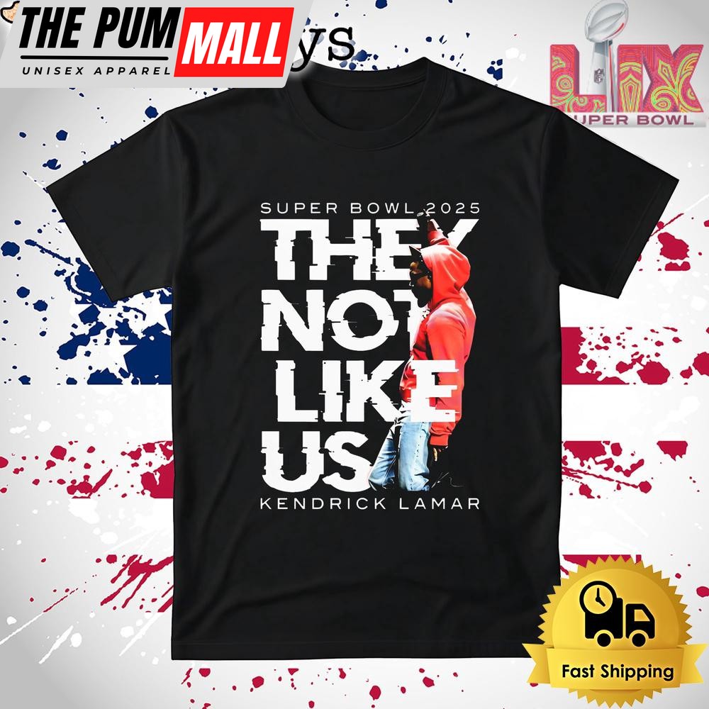 Super Bowl They Not Like Us Kendrick Lamar Halftime Show T Shirt
