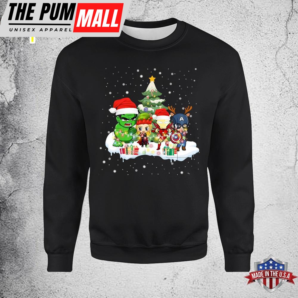 Superhero Christmas Friends Unisex Sweatshirt