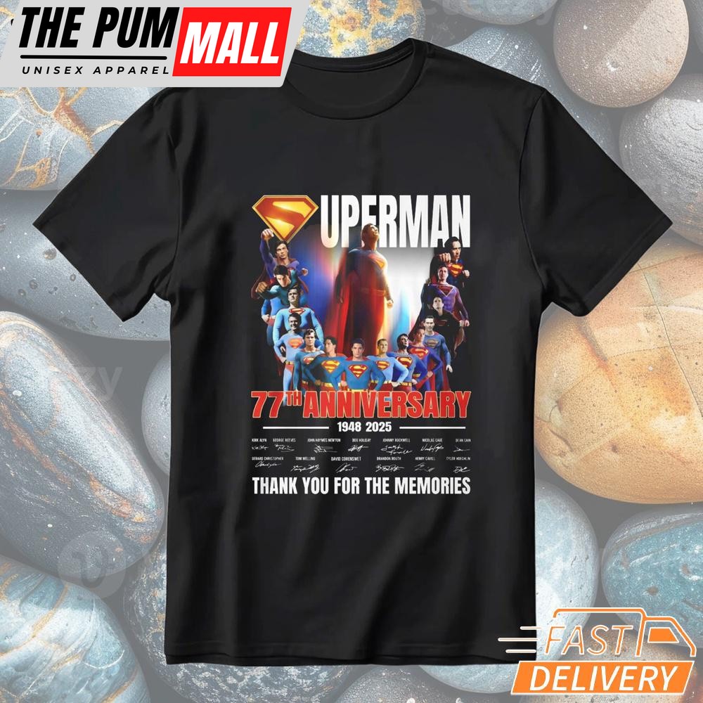 Superman 77Th Anniversary Thank You For The Memories T-Shirt