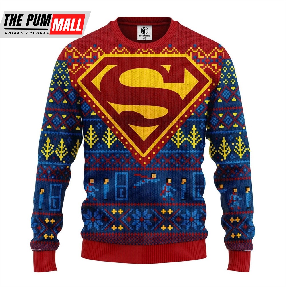Supermans Ugly Christmas Sweater