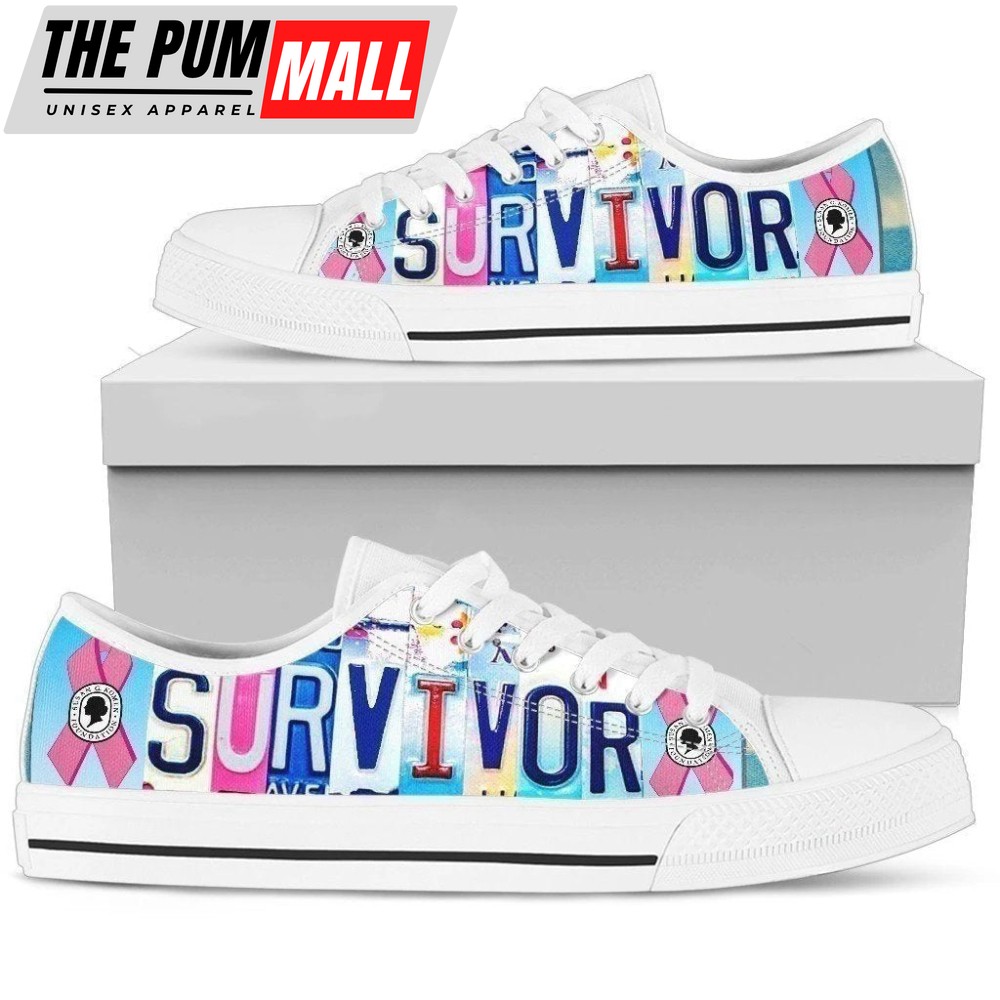 Survivor Breast Cancer Awareness Women’s Sneaker Low Top Shoes NH08