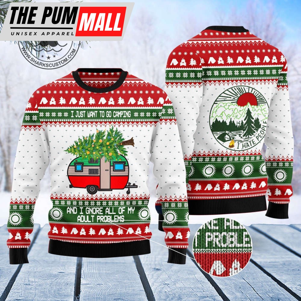 t1711-camping-christmas-ugly-christmas-sweater-by-noel-malalan-pyyb5tak T1711 Camping Christmas Ugly Christmas Sweater by Noel Malalan
