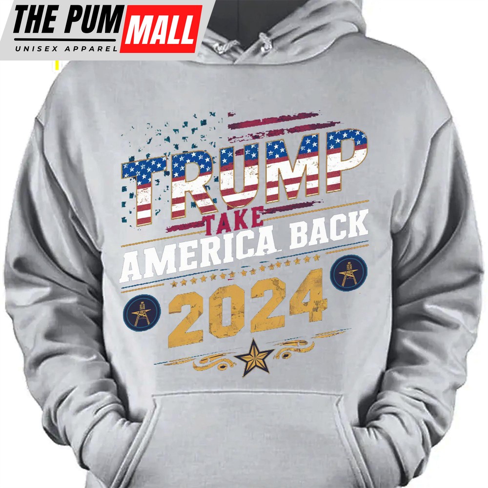 Take America Back Trump 2024 Shirt Trump Supporters Shirt Dark